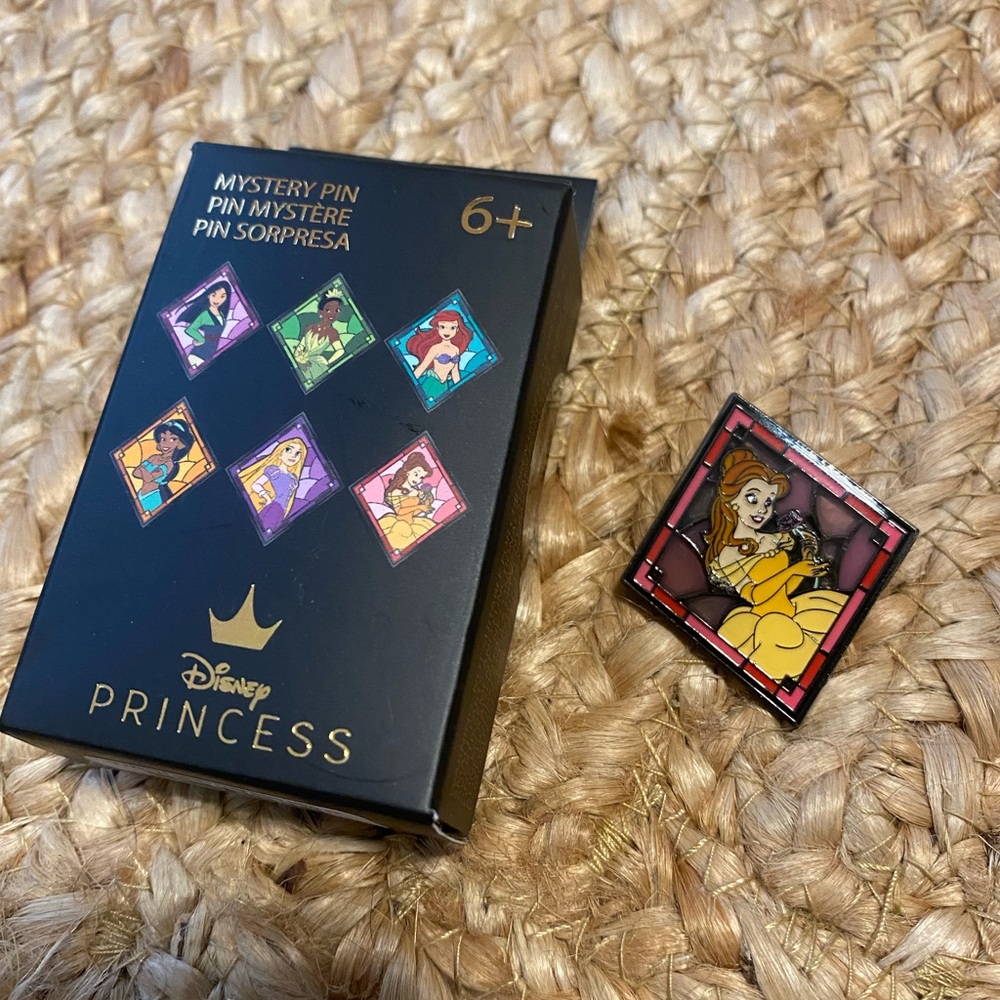 Loungefly- Disney Princess “Belle” stained glass window Disney pin